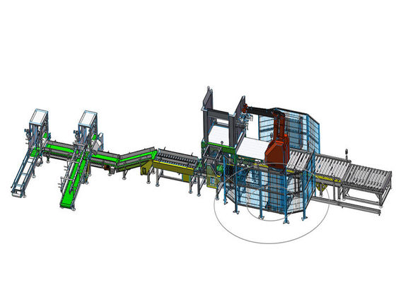 4 рука робота оси 130kgs Palletizing для консервных банок бутылки